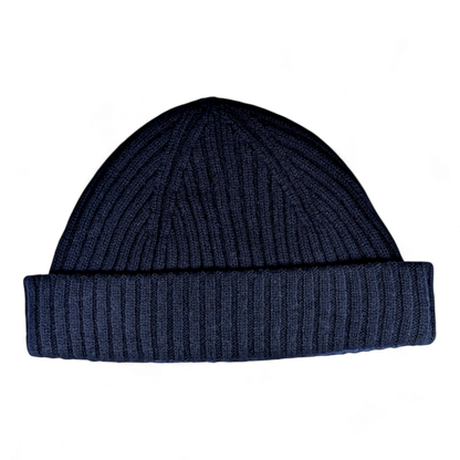 VORORDER Ed, Strickmütze aus 100% Kaschmir, doppelter Umschlag, kurze Form, Docker style