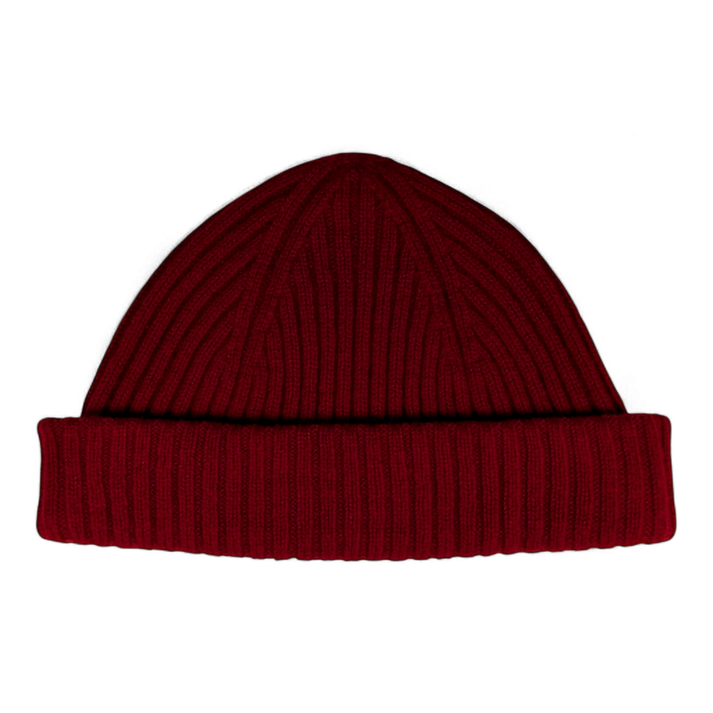 Ed, Strickmütze aus 100% Kaschmir, doppelter Umschlag, kurze Form, Docker style