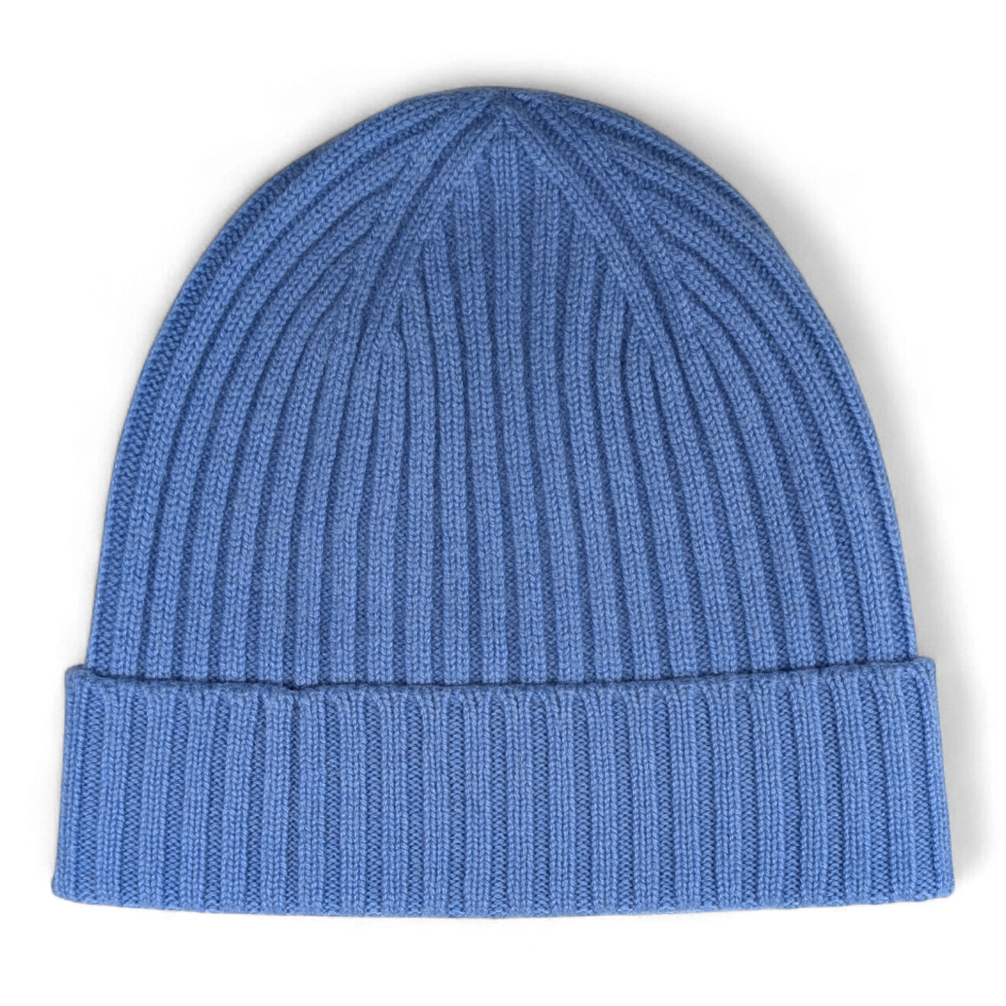 Lu, Strickmütze aus 100% Kaschmir, Umschlag, breite Rippe