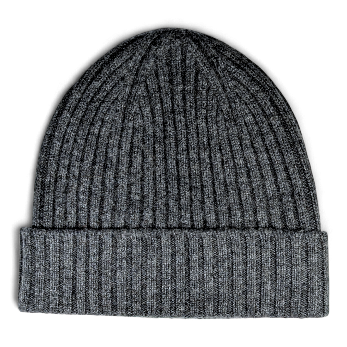 Lu, Strickmütze aus 100% Kaschmir, Umschlag, breite Rippe