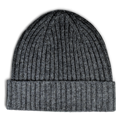 Lu, Strickmütze aus 100% Kaschmir, Umschlag, breite Rippe