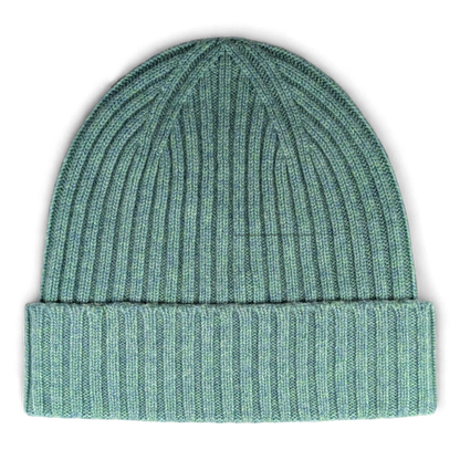 Lu, Strickmütze aus 100% Kaschmir, Umschlag, breite Rippe