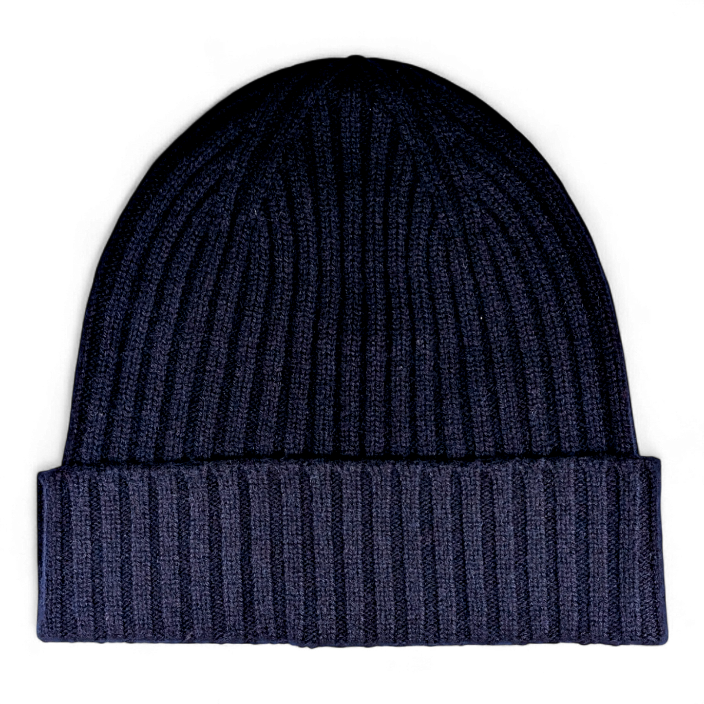 Lu, Strickmütze aus 100% Kaschmir, Umschlag, breite Rippe