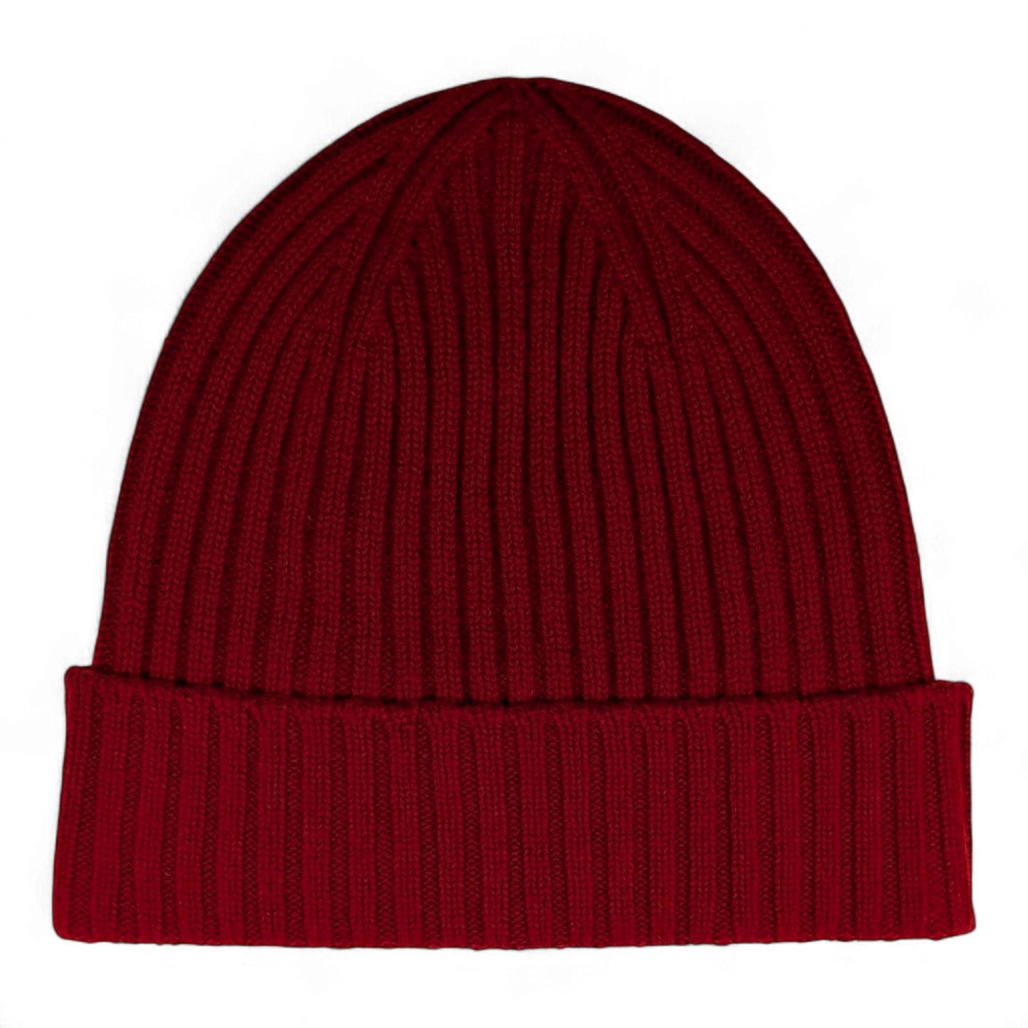 Lu, Strickmütze aus 100% Kaschmir, Umschlag, breite Rippe