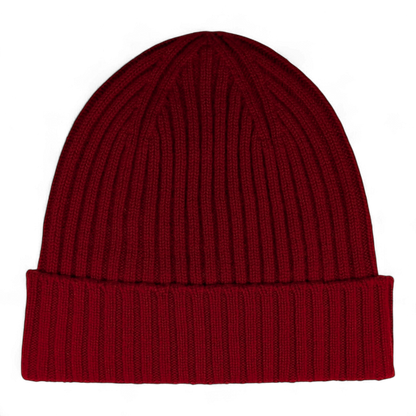 Lu, Strickmütze aus 100% Kaschmir, Umschlag, breite Rippe