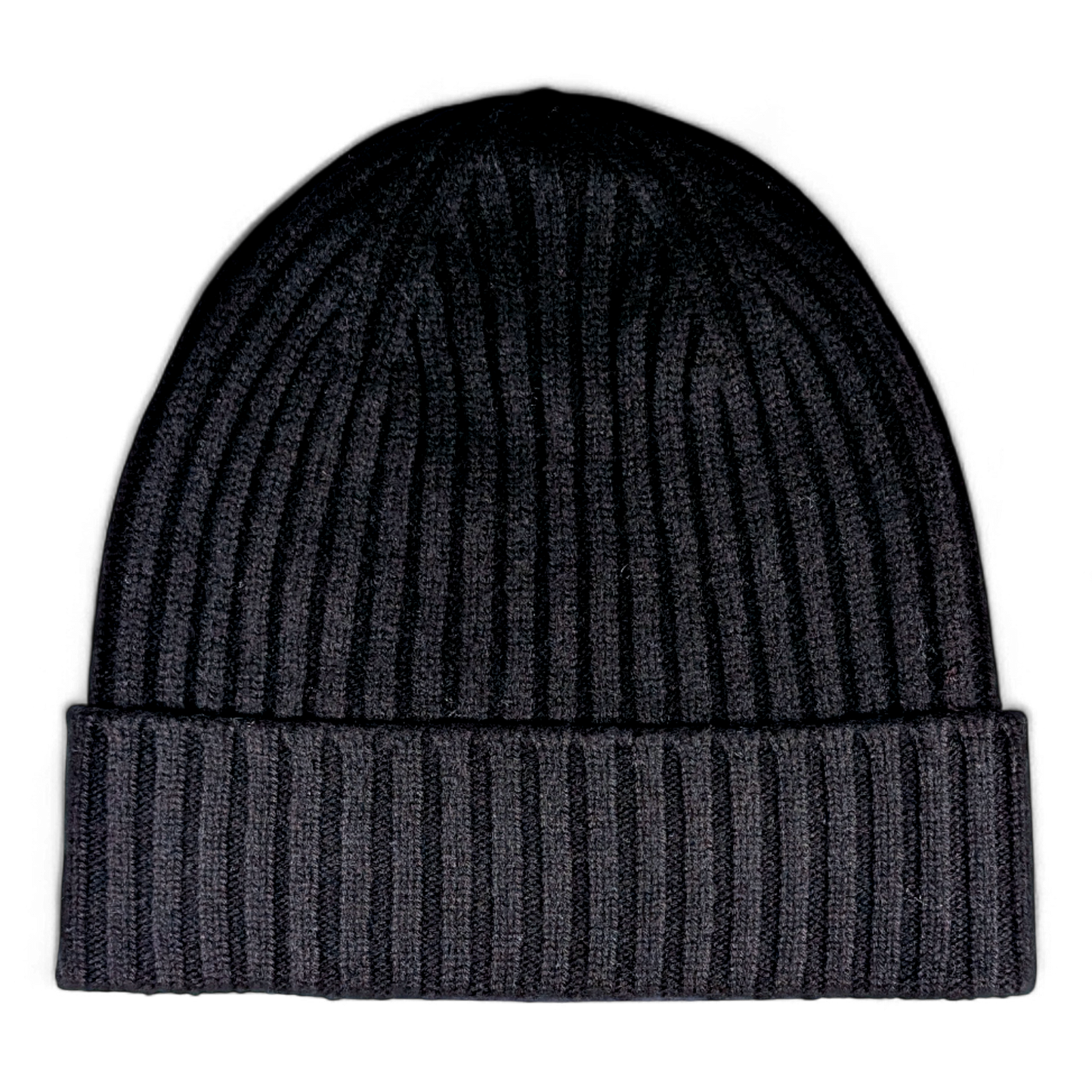 Lu, Strickmütze aus 100% Kaschmir, Umschlag, breite Rippe