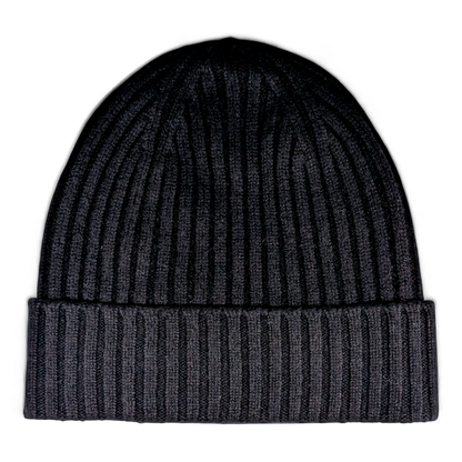 Lu, Strickmütze aus 100% Kaschmir, Umschlag, breite Rippe