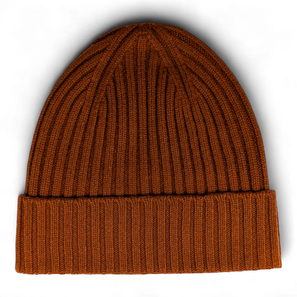 Lu, Strickmütze aus 100% Kaschmir, Umschlag, breite Rippe