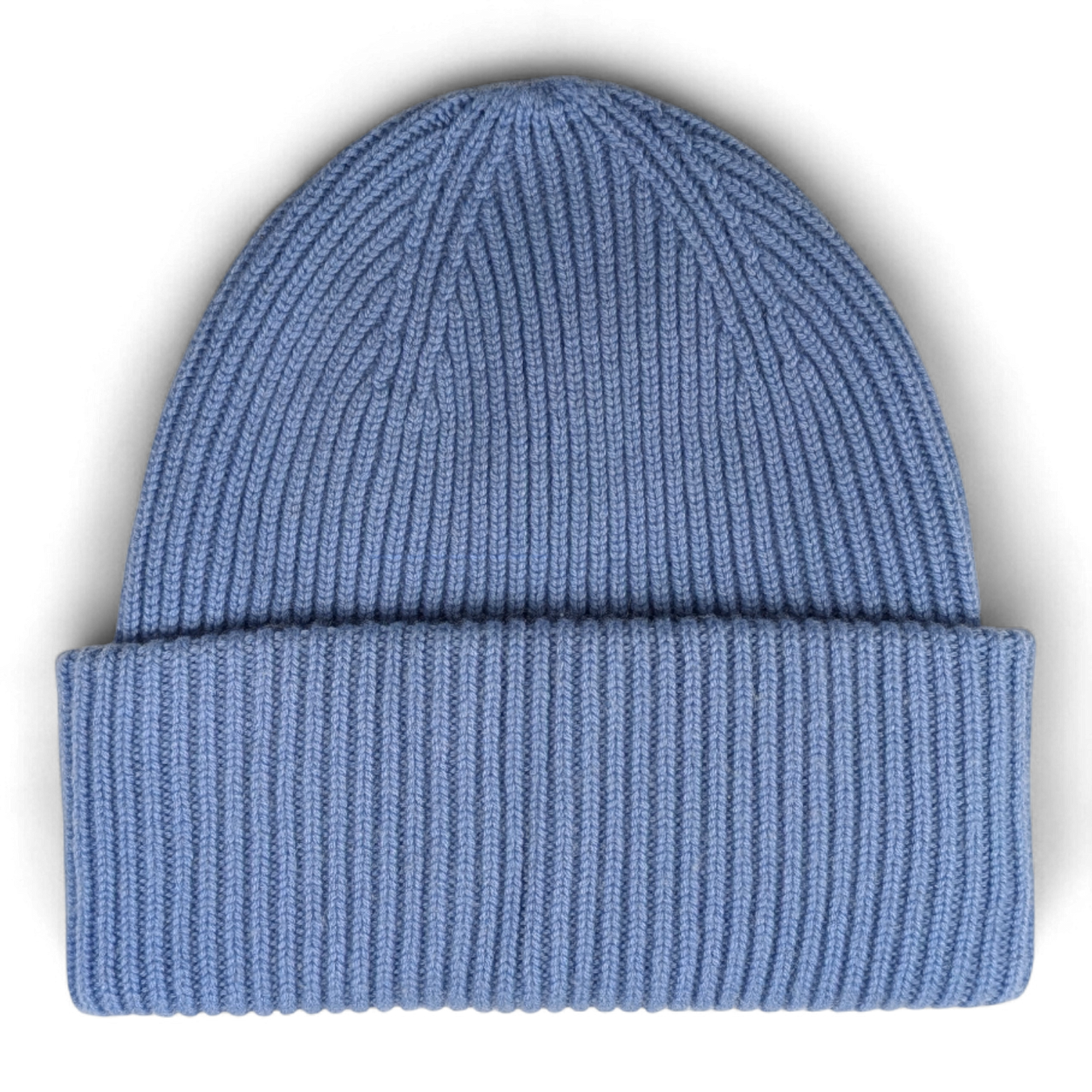 Strickmütze MO, 100% Kaschmir mit doppeltem Umschlag