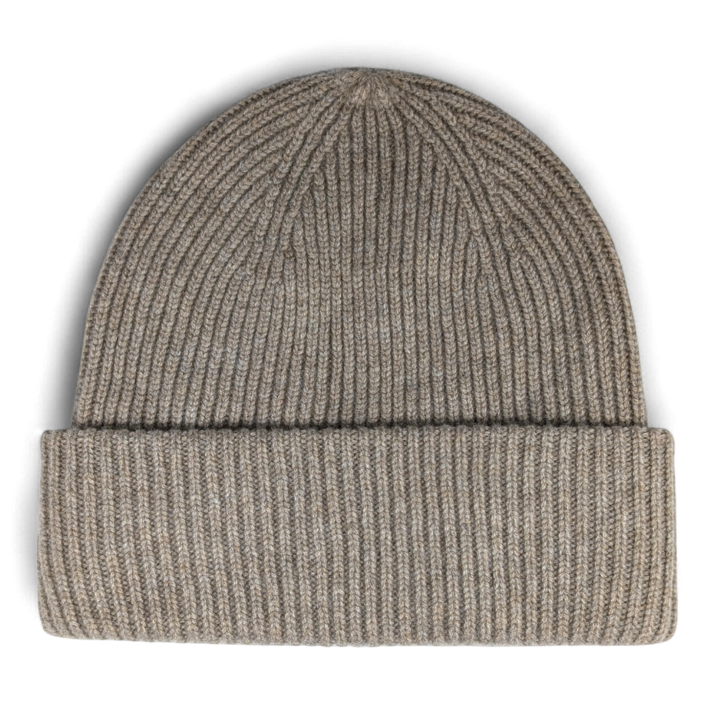 Strickmütze MO, 100% Kaschmir mit doppeltem Umschlag