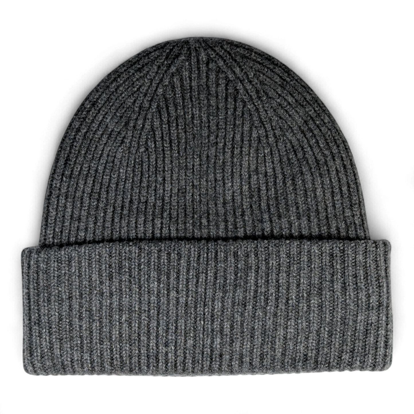 Strickmütze MO, 100% Kaschmir mit doppeltem Umschlag