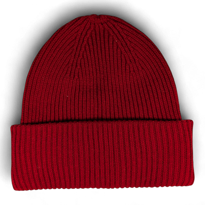 Strickmütze MO, 100% Kaschmir mit doppeltem Umschlag