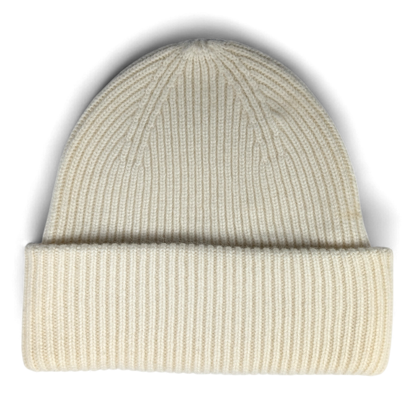 Strickmütze MO, 100% Kaschmir mit doppeltem Umschlag