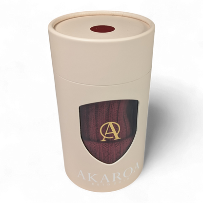 Ed, Strickmütze aus 100% Kaschmir, doppelter Umschlag, kurze Form, Docker style