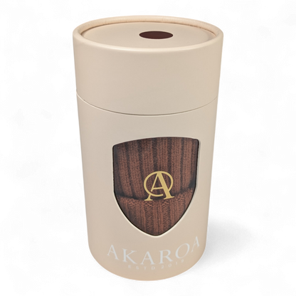 Ed, Strickmütze aus 100% Kaschmir, doppelter Umschlag, kurze Form, Docker style