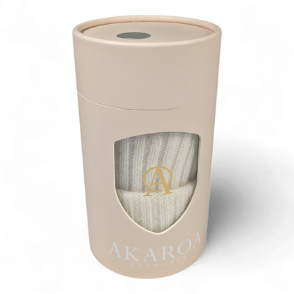 Ed, Strickmütze aus 100% Kaschmir, doppelter Umschlag, kurze Form, Docker style