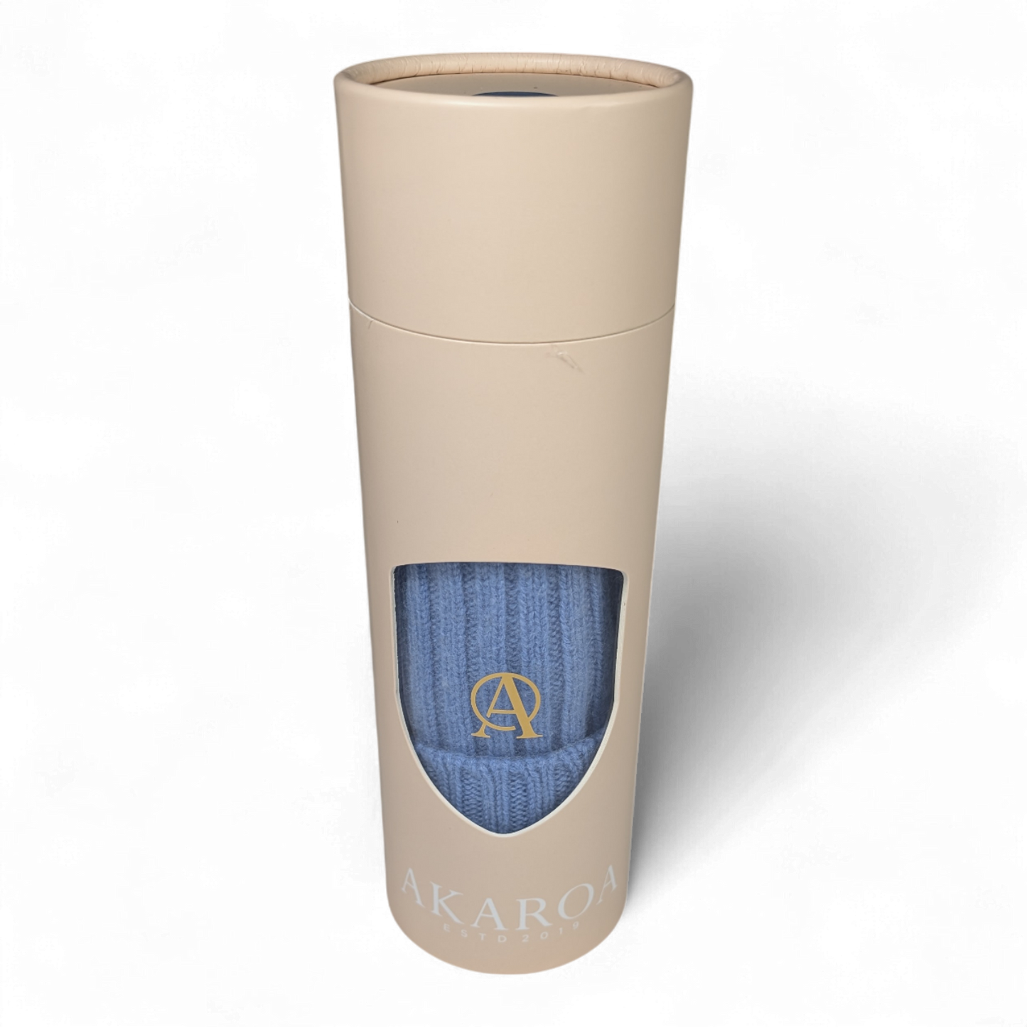 Lu, Strickmütze aus 100% Kaschmir, Umschlag, breite Rippe