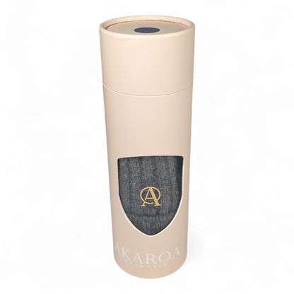 Lu, Strickmütze aus 100% Kaschmir, Umschlag, breite Rippe