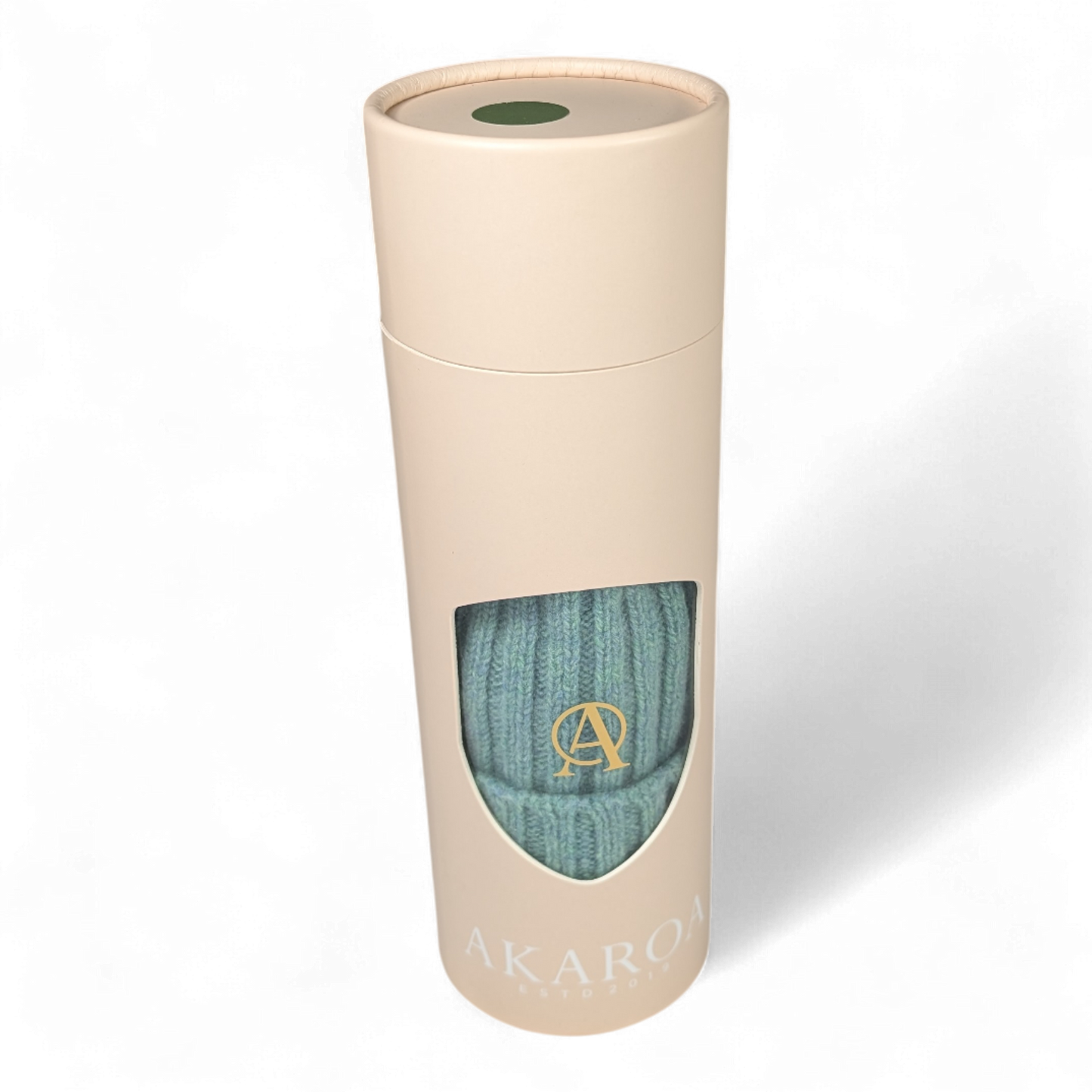 Lu, Strickmütze aus 100% Kaschmir, Umschlag, breite Rippe