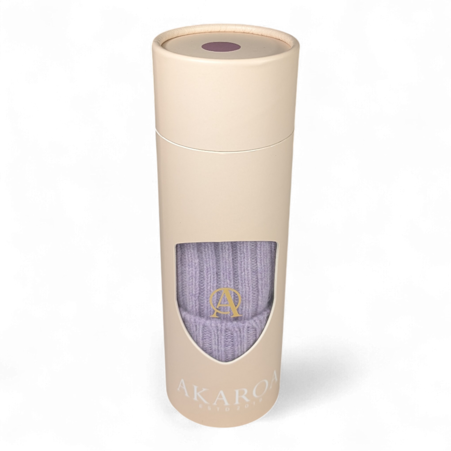 Lu, Strickmütze aus 100% Kaschmir, Umschlag, breite Rippe