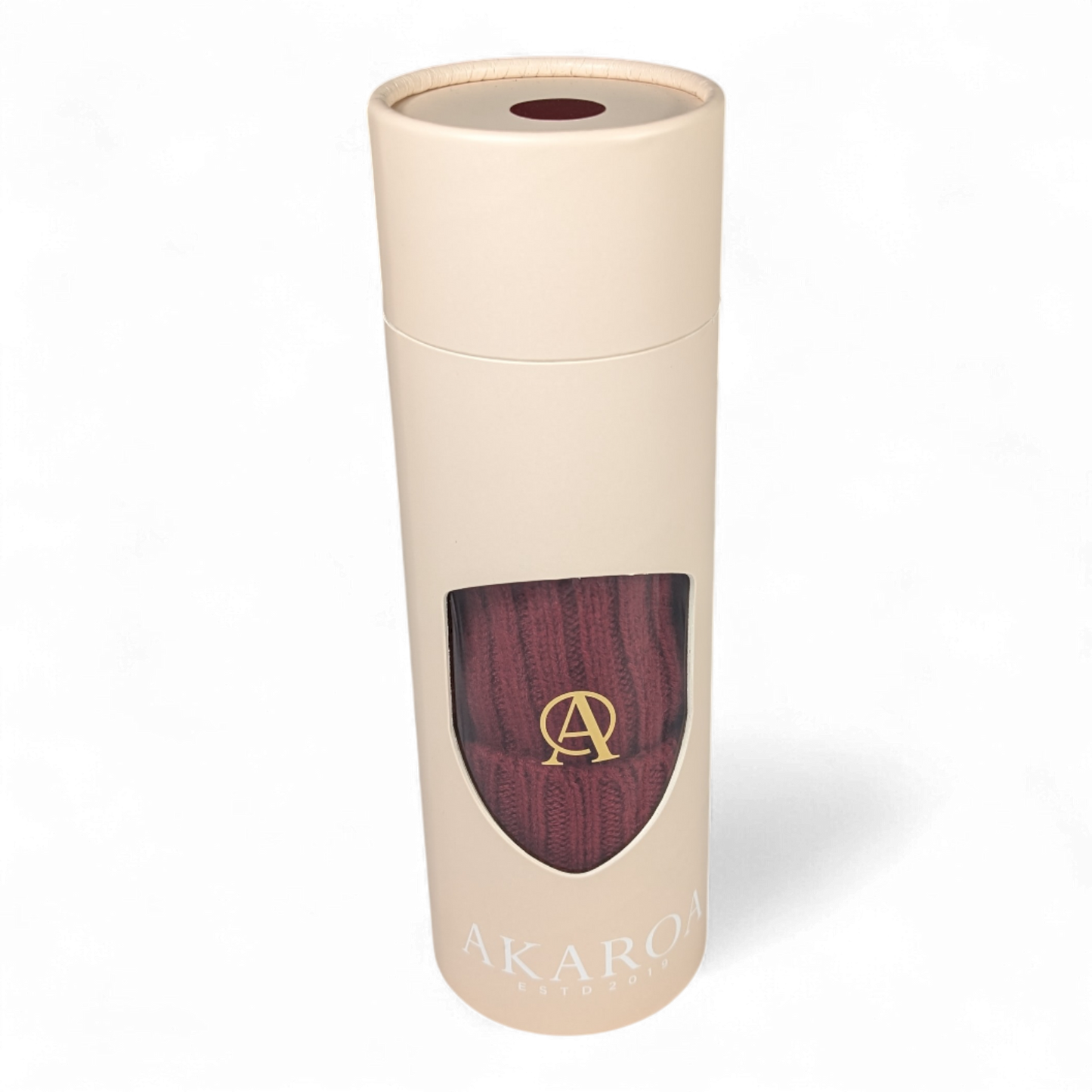 Lu, Strickmütze aus 100% Kaschmir, Umschlag, breite Rippe