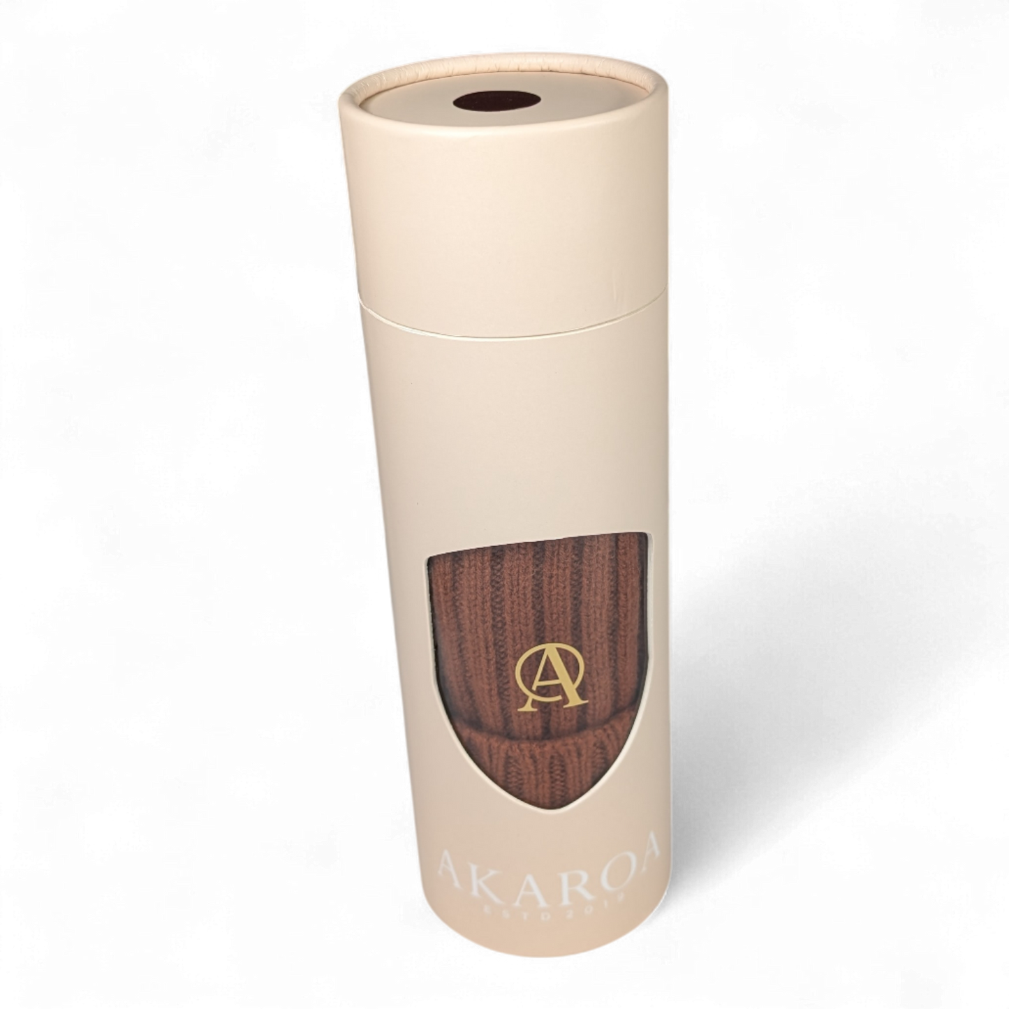 Lu, Strickmütze aus 100% Kaschmir, Umschlag, breite Rippe