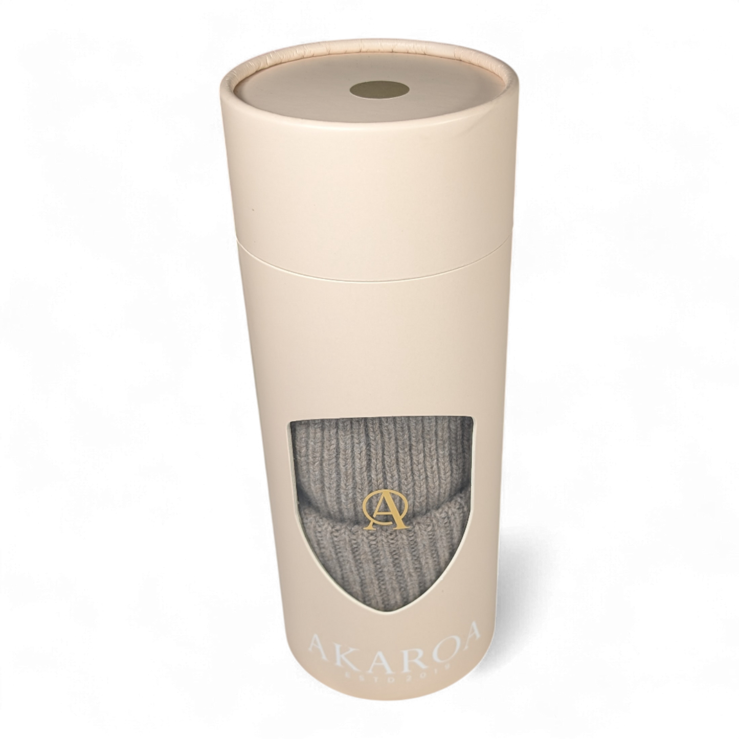 Strickmütze MO, 100% Kaschmir mit doppeltem Umschlag