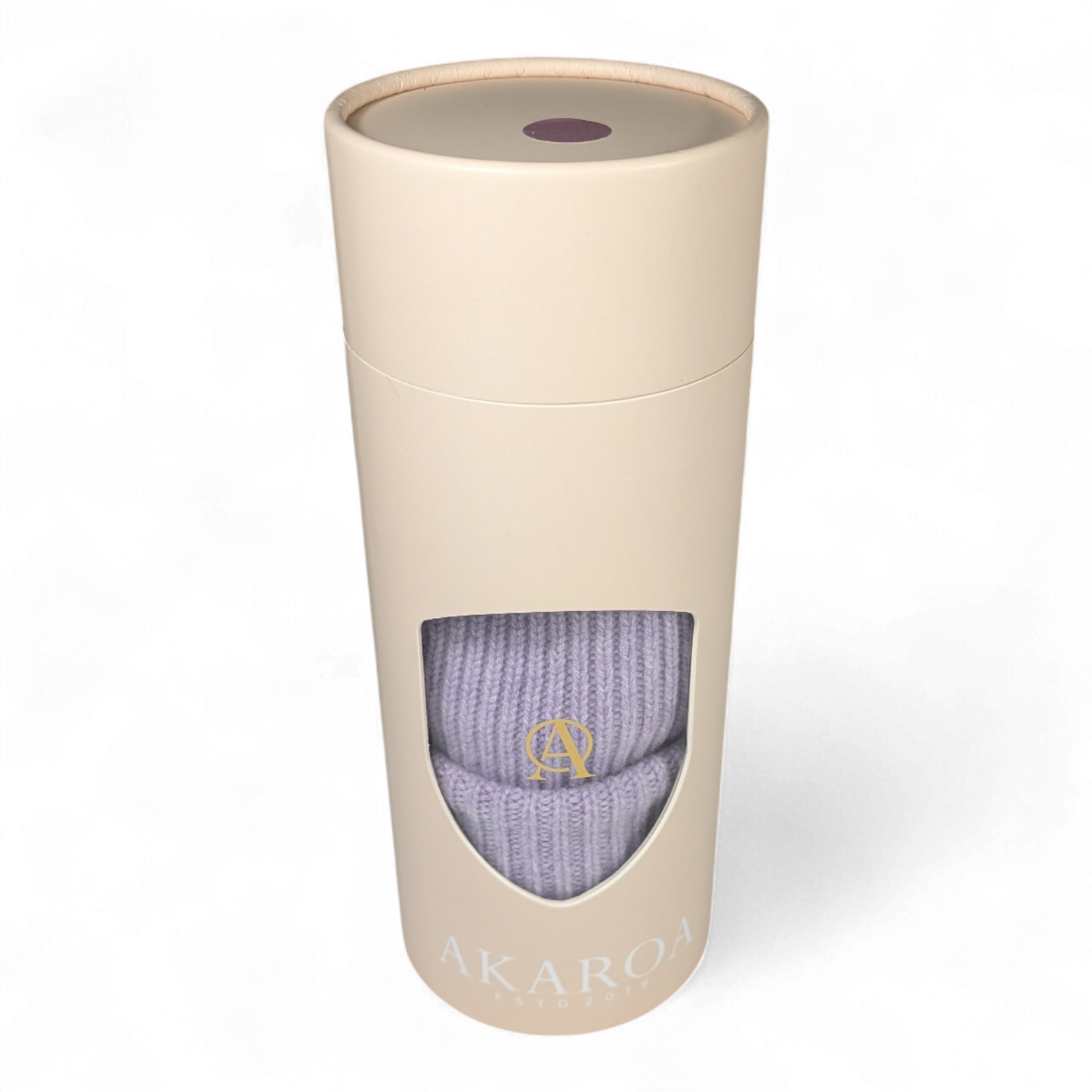 Strickmütze MO, 100% Kaschmir mit doppeltem Umschlag