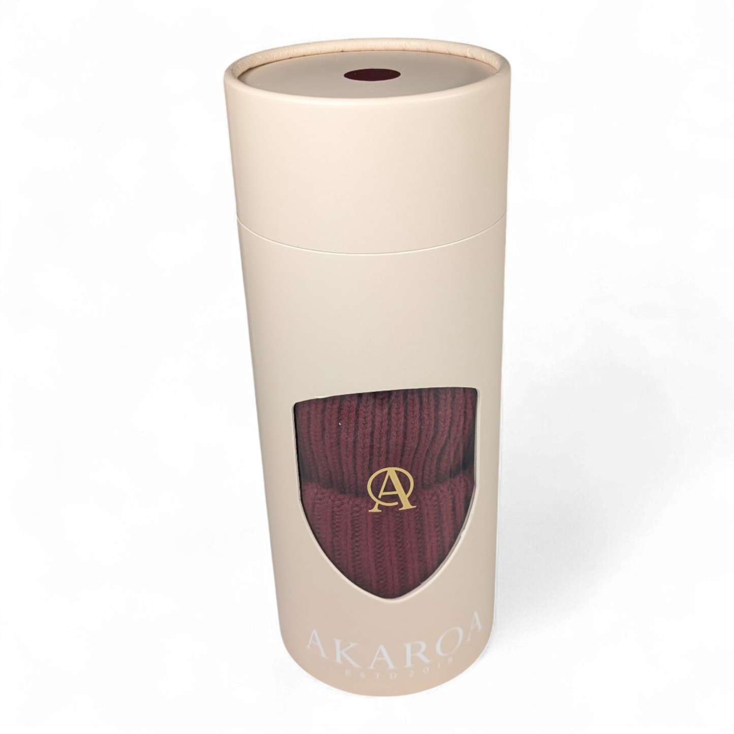 Strickmütze MO, 100% Kaschmir mit doppeltem Umschlag