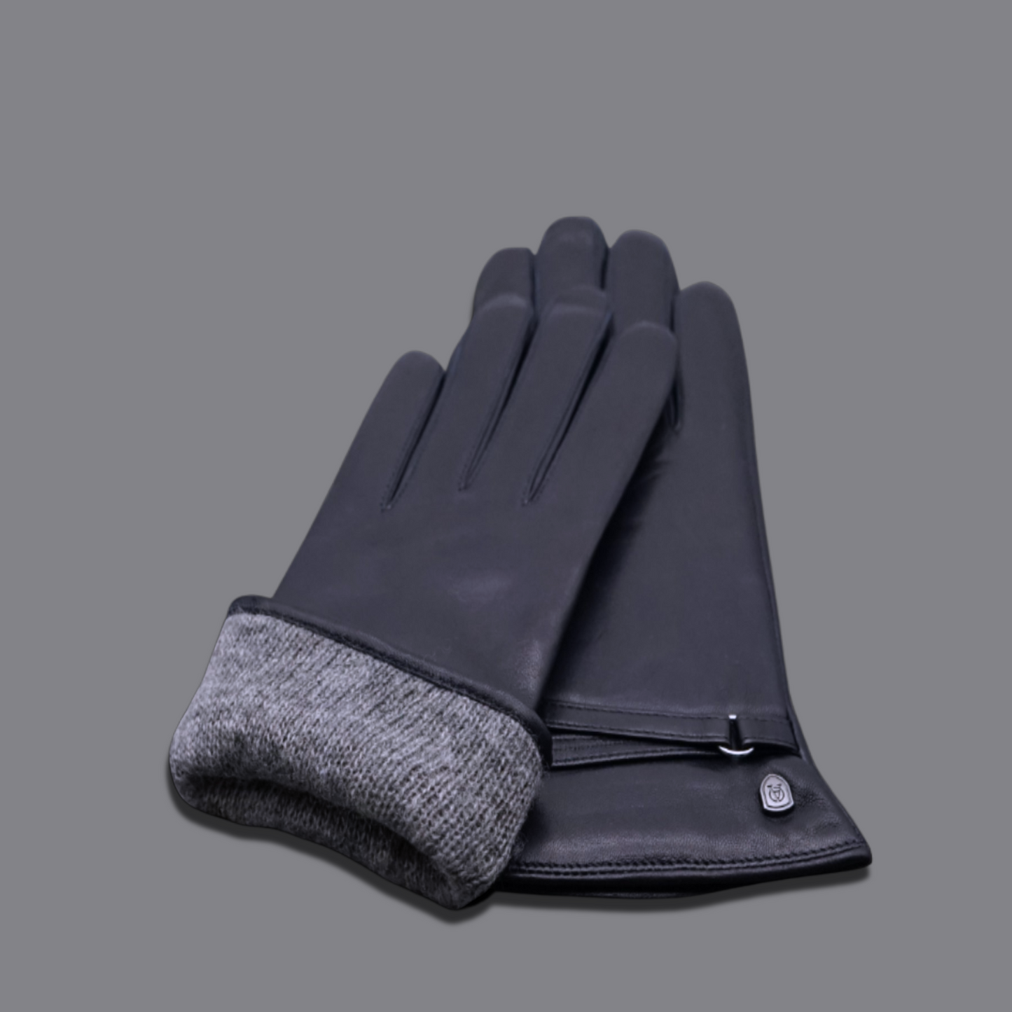 Lederhandschuhe für Damen, Nappaleder, Kaschmirfutter, Smartphone Funktion#farbe_marineblau