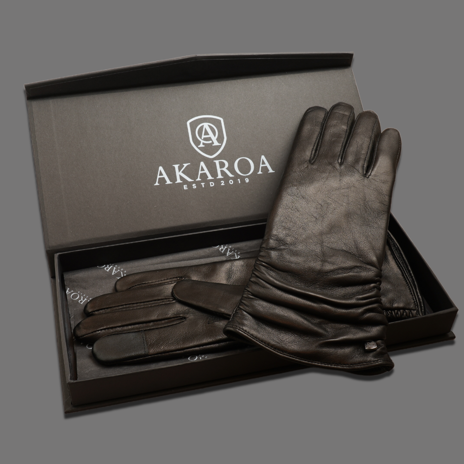 Lederhandschuhe für Damen, Nappaleder, Kaschmirfutter, Smartphone Funktion#farbe_schwarz