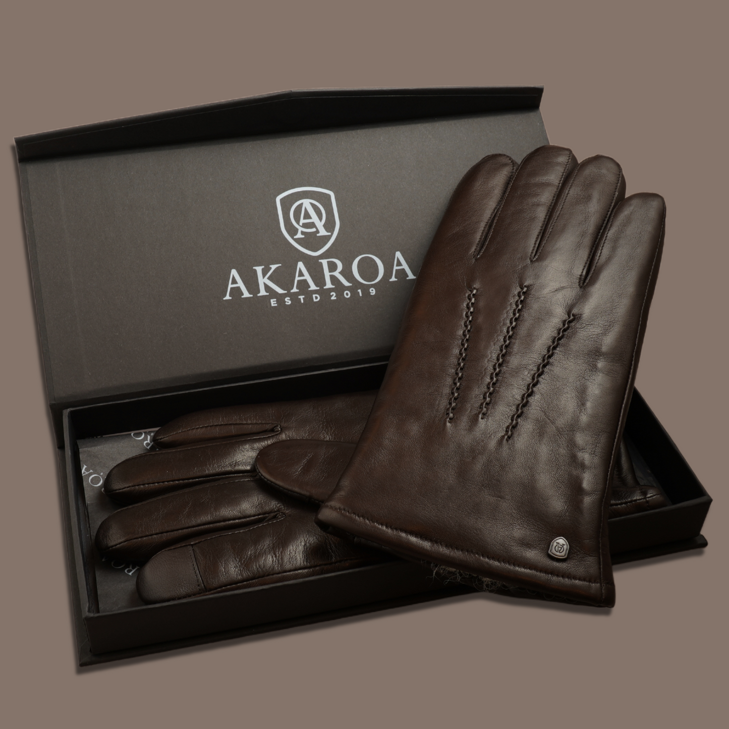 Lederhandschuhe für Herren, Nappaleder, Kaschmirfutter, Smartphone Funktion#farbe_schwarzbraun