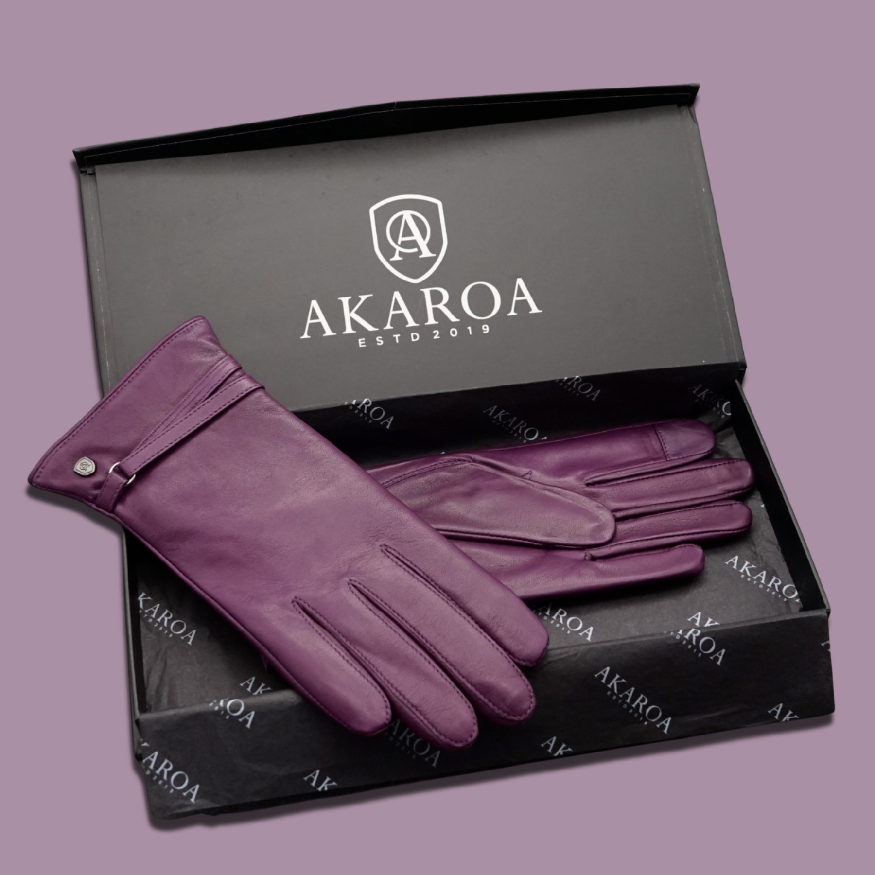 Lederhandschuhe für Damen, Nappaleder, Kaschmirfutter, Smartphone Funktion#farbe_beere