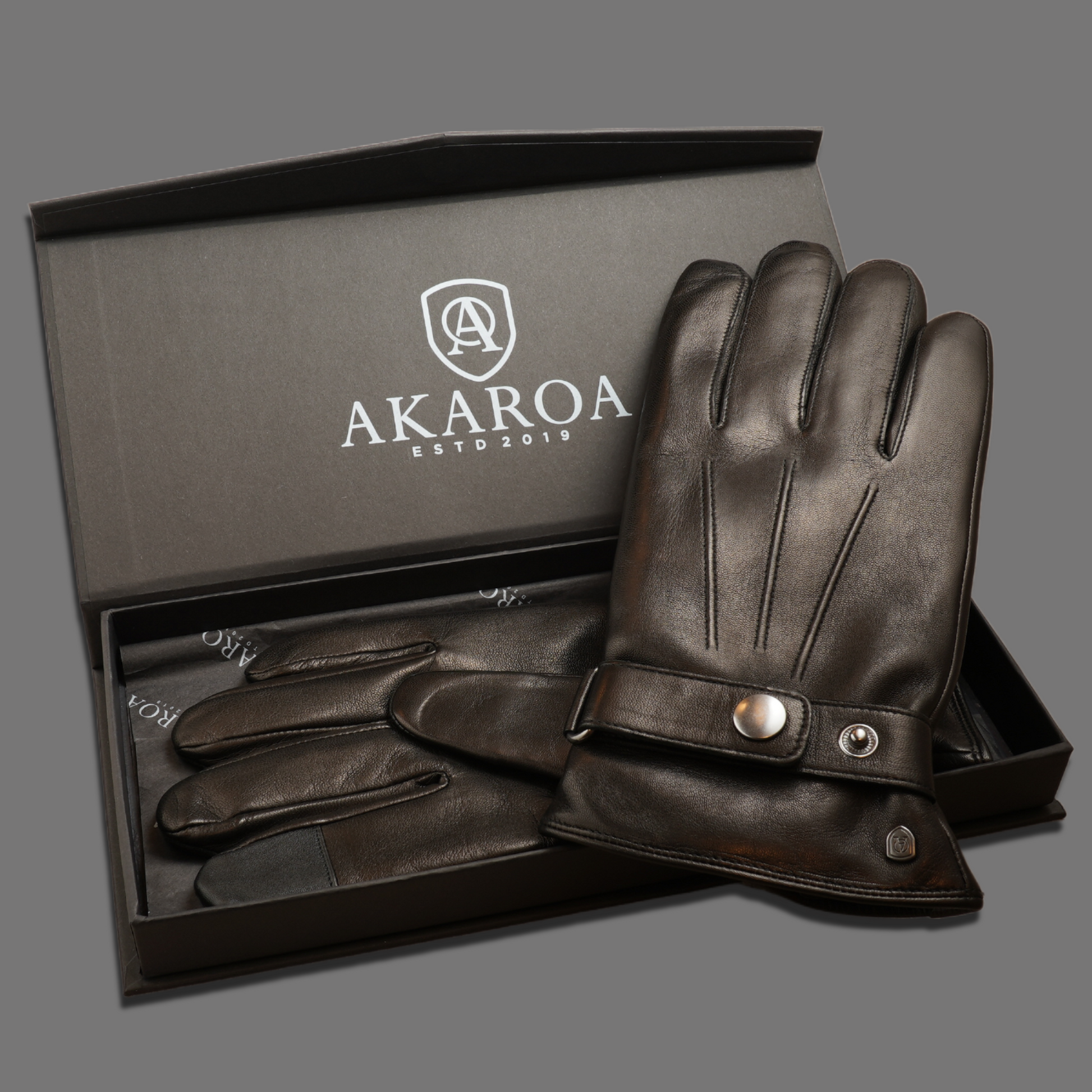 Lederhandschuhe für Herren, Nappaleder, Kaschmirfutter, Smartphone Funktion#farbe_schwarz