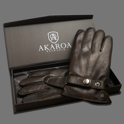 Lederhandschuhe für Herren, Nappaleder, Kaschmirfutter, Smartphone Funktion#farbe_schwarz