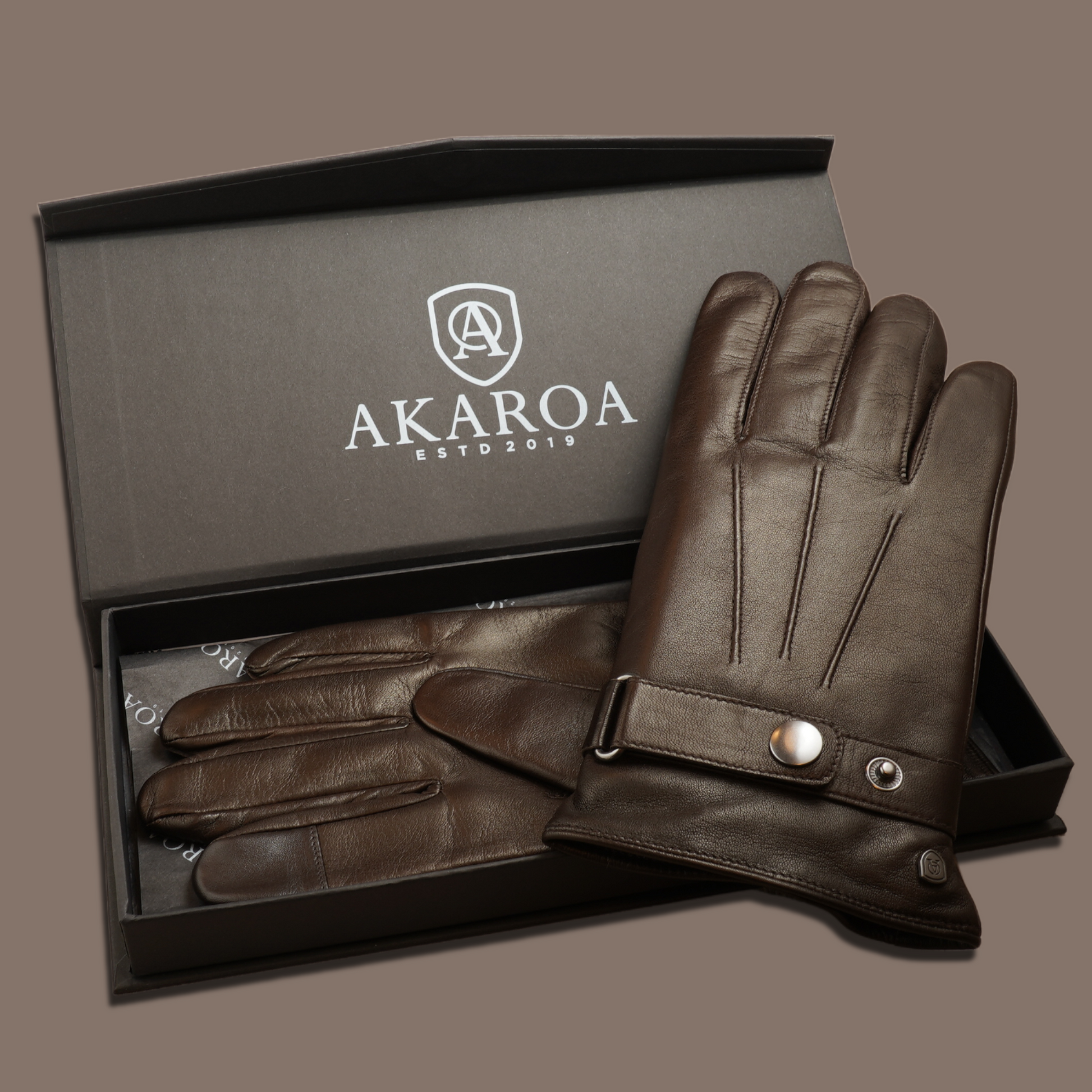 Lederhandschuhe für Herren, Nappaleder, Kaschmirfutter, Smartphone Funktion#farbe_schwarzbraun