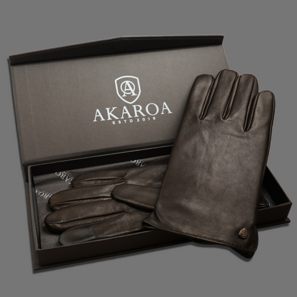 Lederhandschuhe für Herren, Nappaleder, Kaschmirfutter, Smartphone Funktion#farbe_schwarz