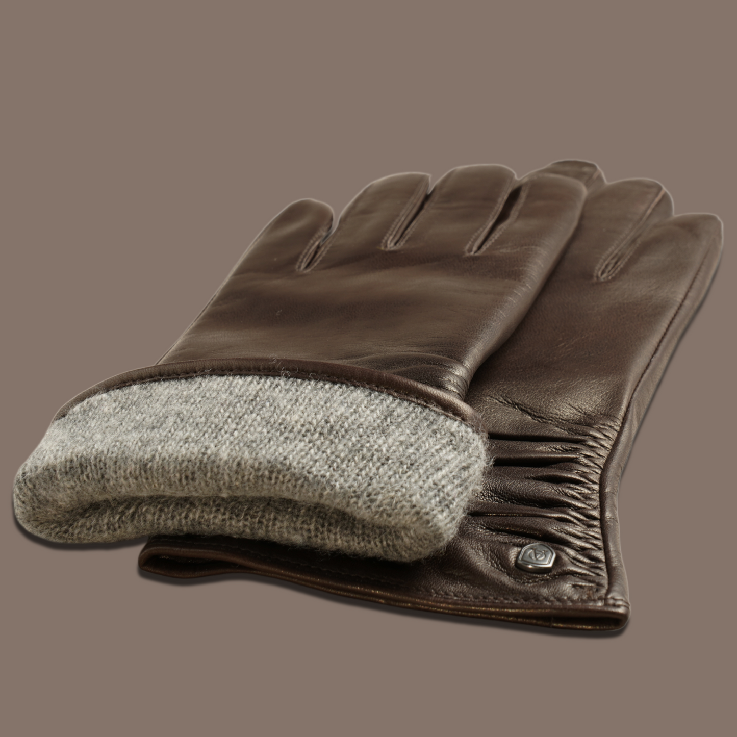 Lederhandschuhe für Damen, Nappaleder, Kaschmirfutter, Smartphone Funktion#farbe_schwarzbraun