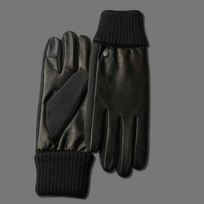 Lederhandschuhe für Damen, Nappaleder, Thinsulate Thermofutter, Smartphone Funktion#farbe_schwarz