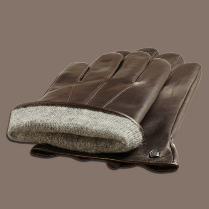 Lederhandschuhe für Herren, Nappaleder, Kaschmirfutter, Smartphone Funktion#farbe_schwarzbraun