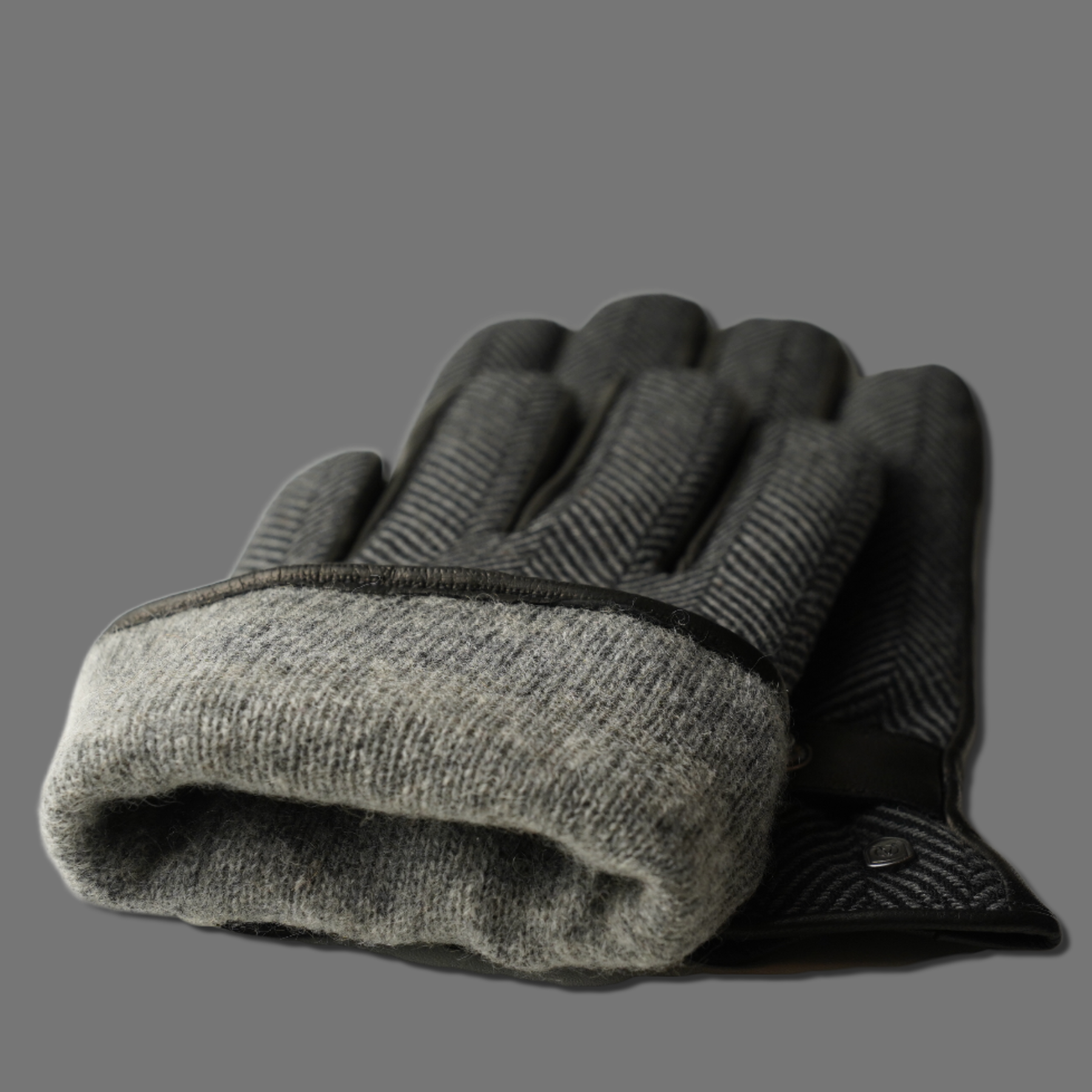 Lederhandschuhe für Herren, Nappaleder, Kaschmirfutter, Smartphone Funktion#farbe_fischgrat