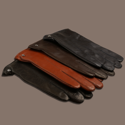 Lederhandschuhe für Herren, Nappaleder, Kaschmirfutter, Smartphone Funktion#farbe_cognac