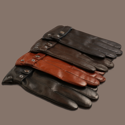 Lederhandschuhe für Herren, Nappaleder, Kaschmirfutter, Smartphone Funktion#farbe_fischgrat