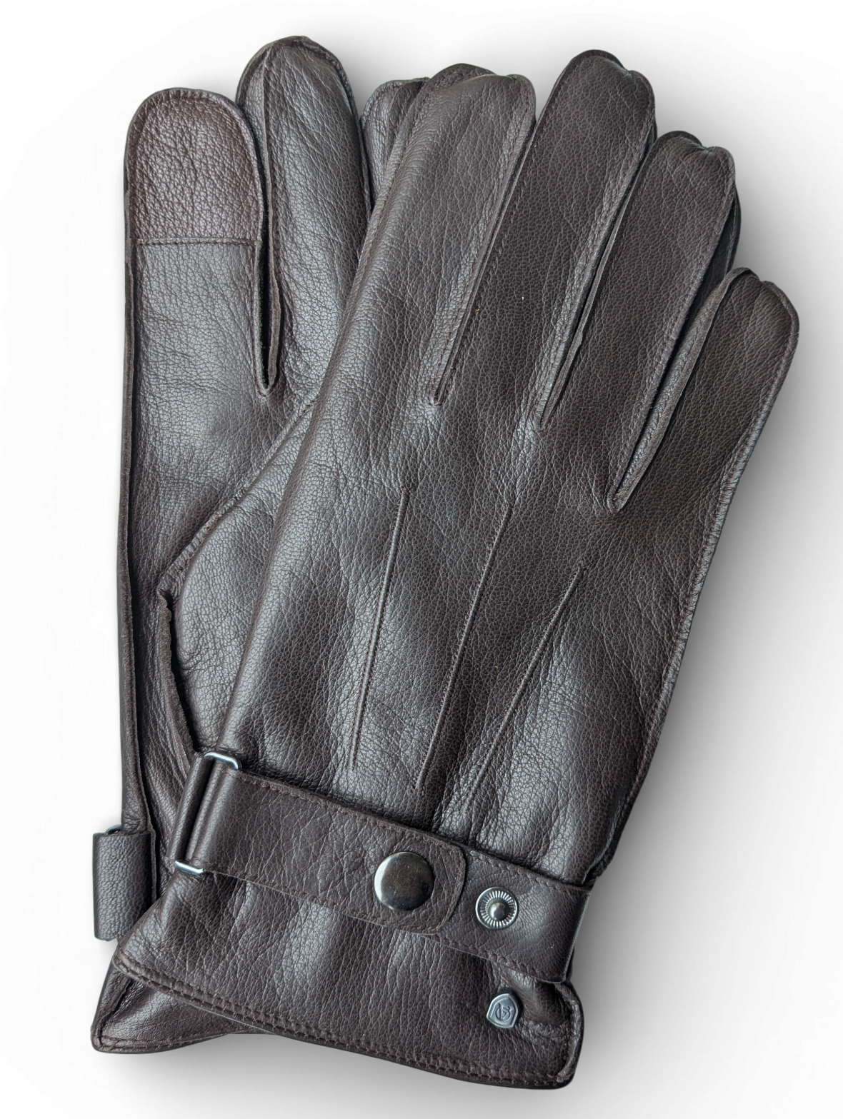 VORORDER OLE, Herren Lederhandschuhe, Ziegennappaleder, Strickfutter