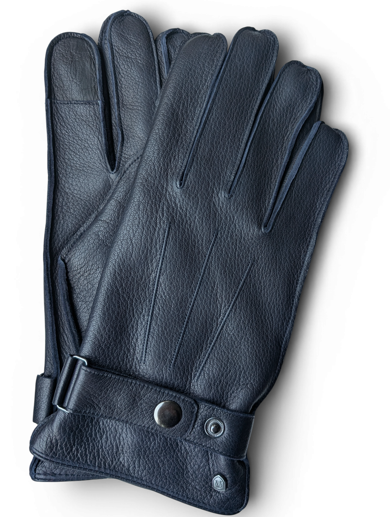 VORORDER OLE, Herren Lederhandschuhe, Ziegennappaleder, Strickfutter