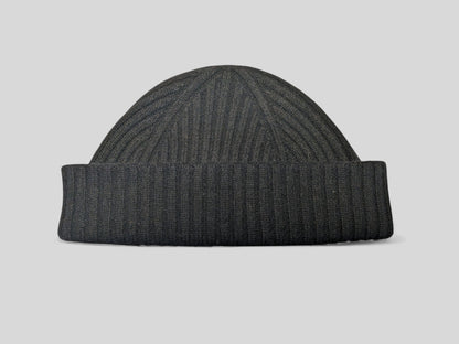 VORORDER Ed, Strickmütze aus 100% Kaschmir, doppelter Umschlag, kurze Form, Docker style