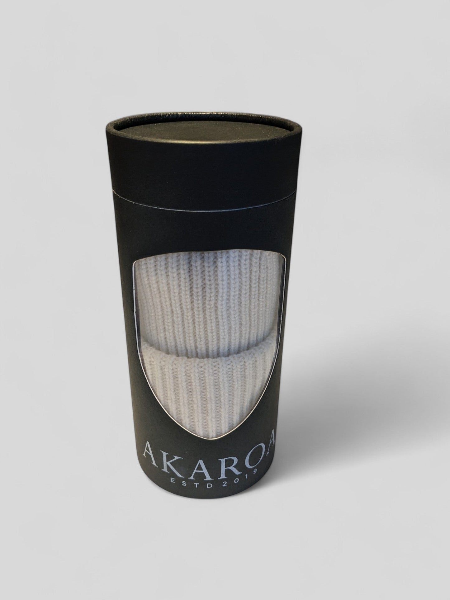 VORORDER LU, Strickmütze aus 100% Kaschmir, Umschlag, breite Rippe