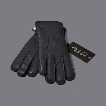 VORORDER BEN, Lammfellfutter, neuseeländisches Hirschleder, handgenäht